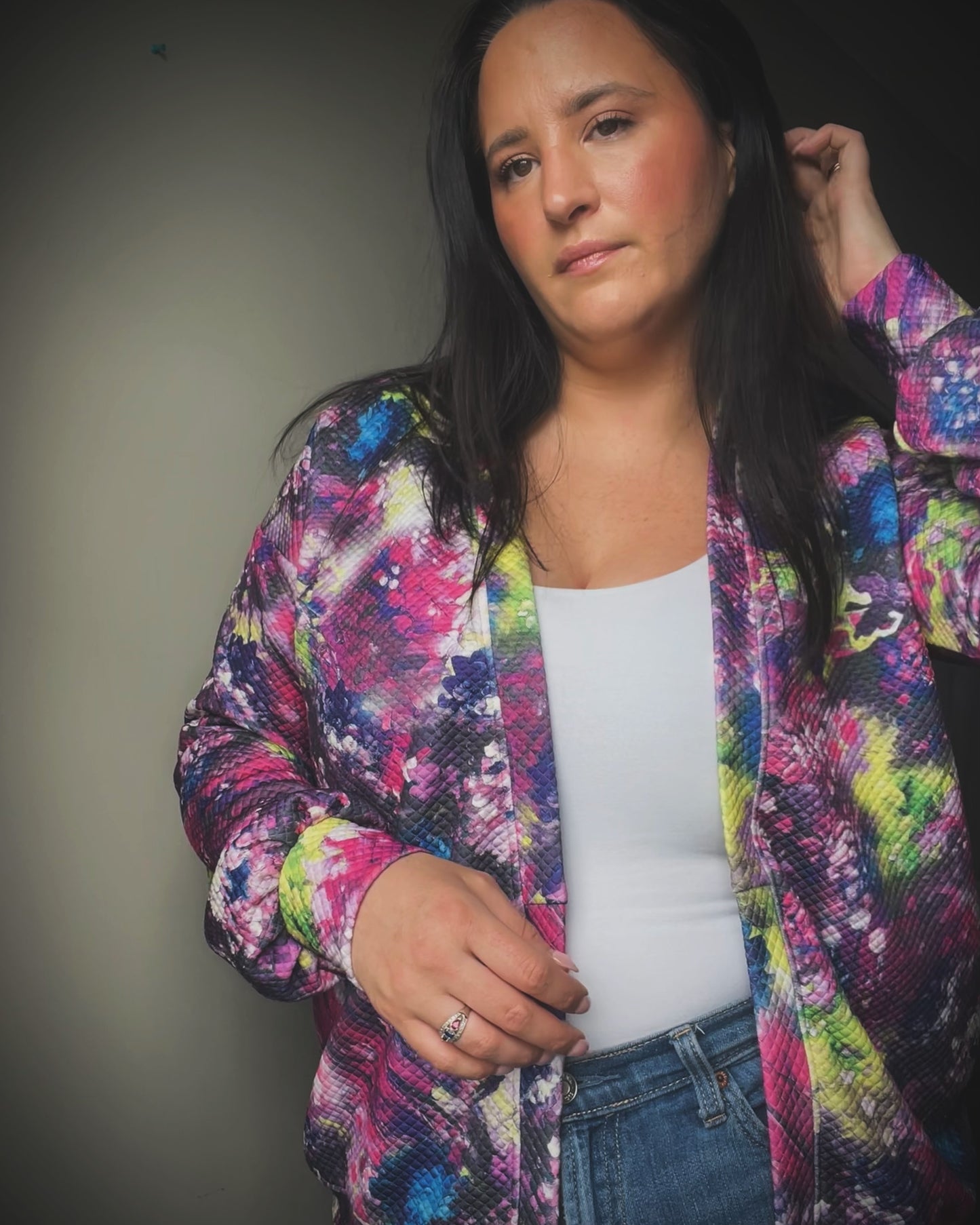 Floral cardi