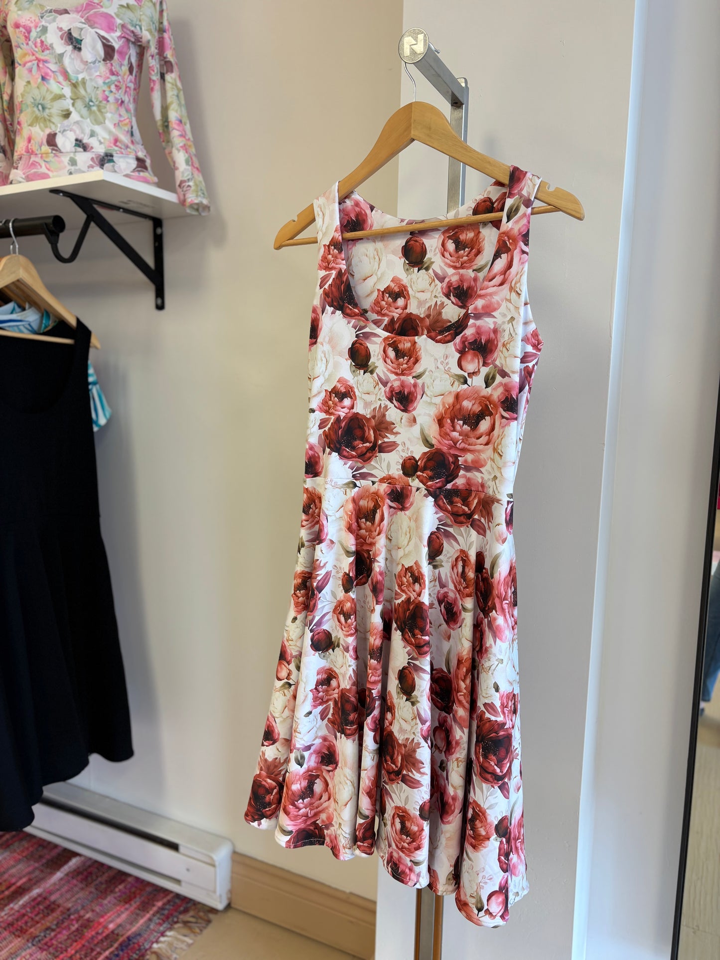Pink Floral Fit & Flare