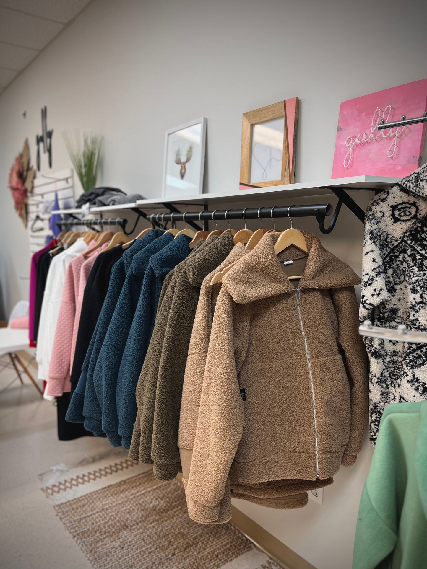 Teddy Bomber Jacket | Camel