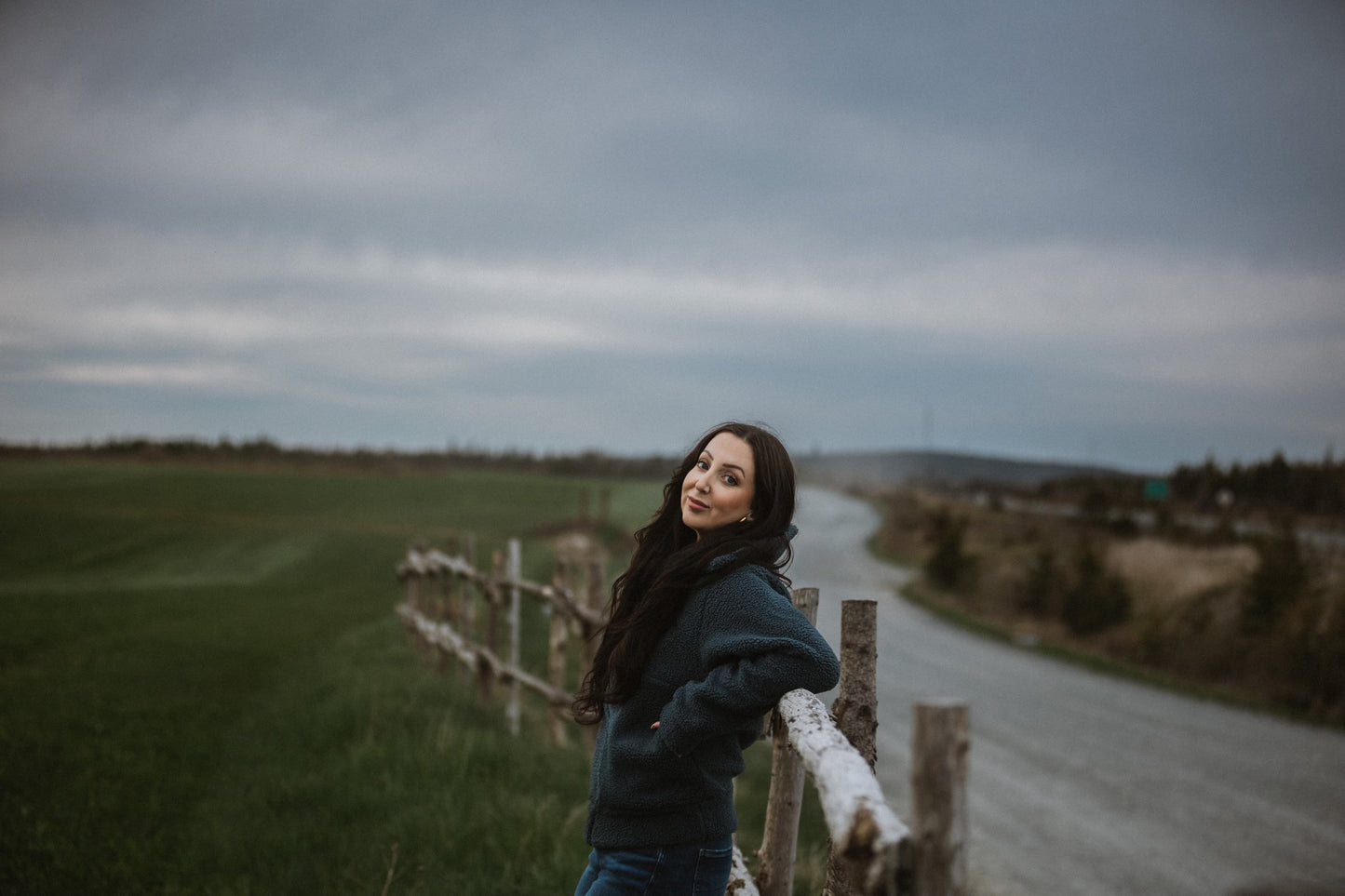Teddy Bomber Jacket | Blue Smoke