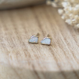 Opal Chip Studs - Opalite