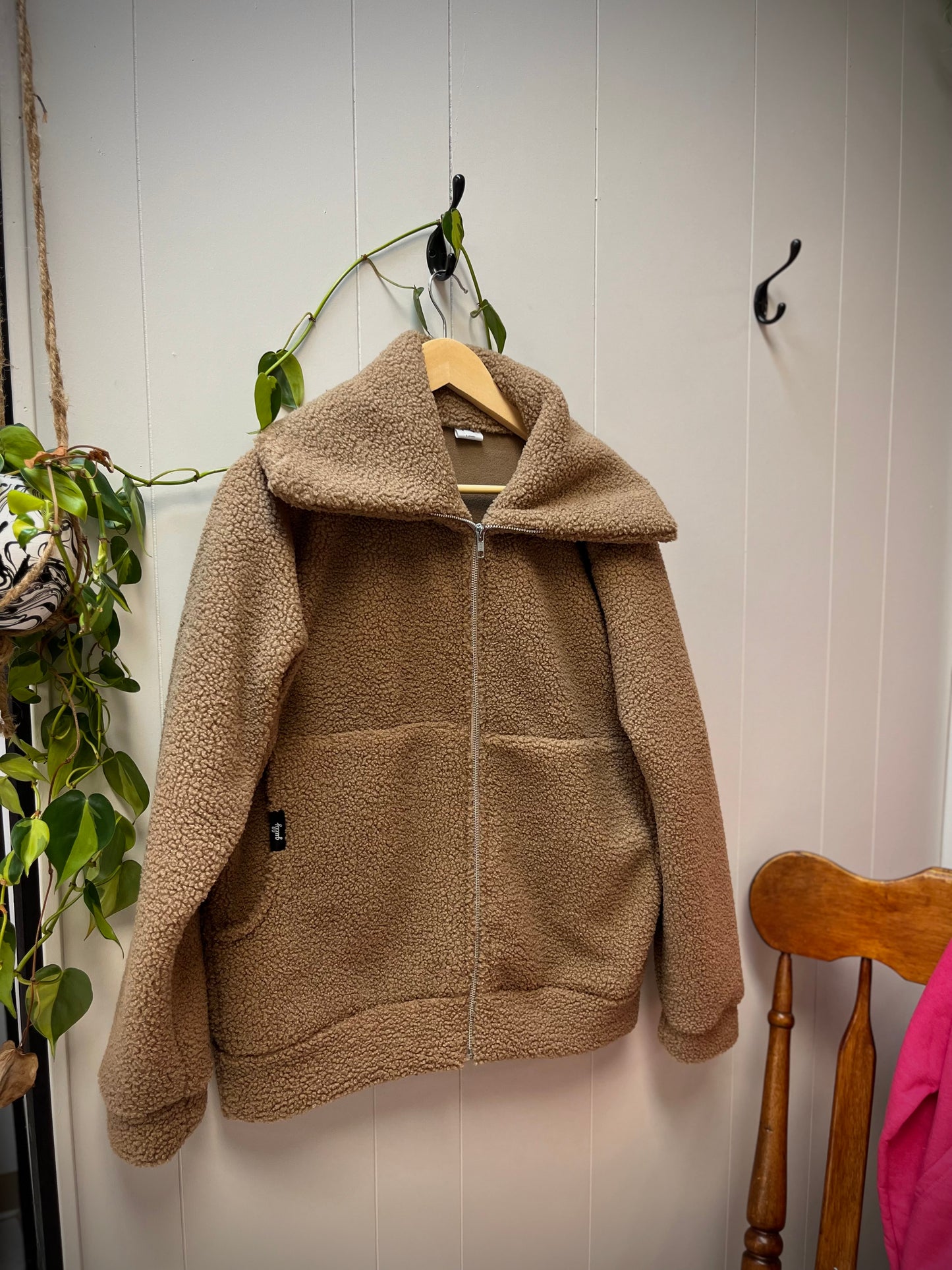 Teddy Bomber Jacket | Camel