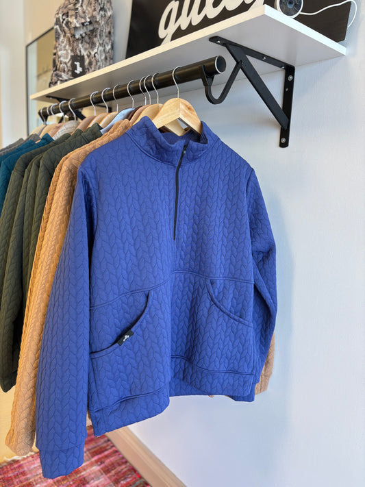 The Bridget 1/4 Zip | indigo