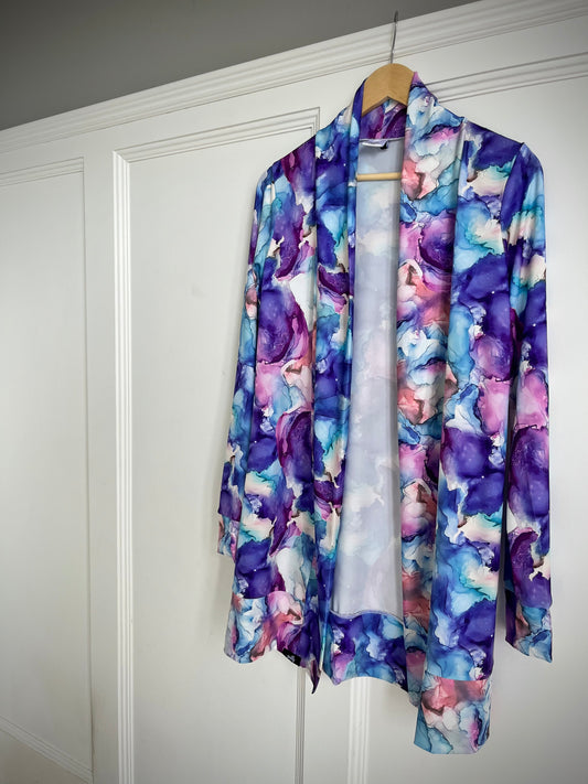The Jilly Cardi | Purple Water Color