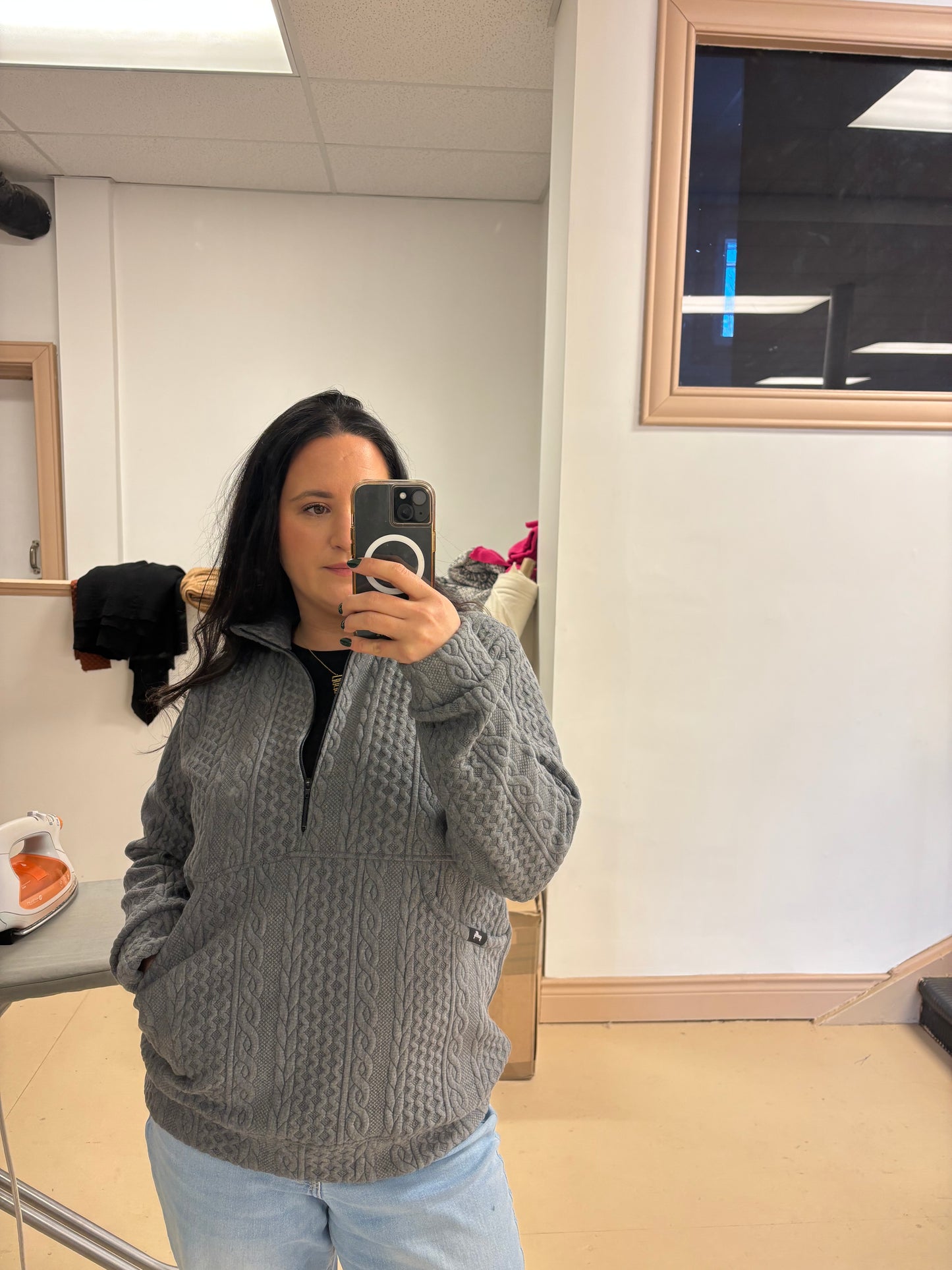 The Bridget 1/4 Zip | Grey