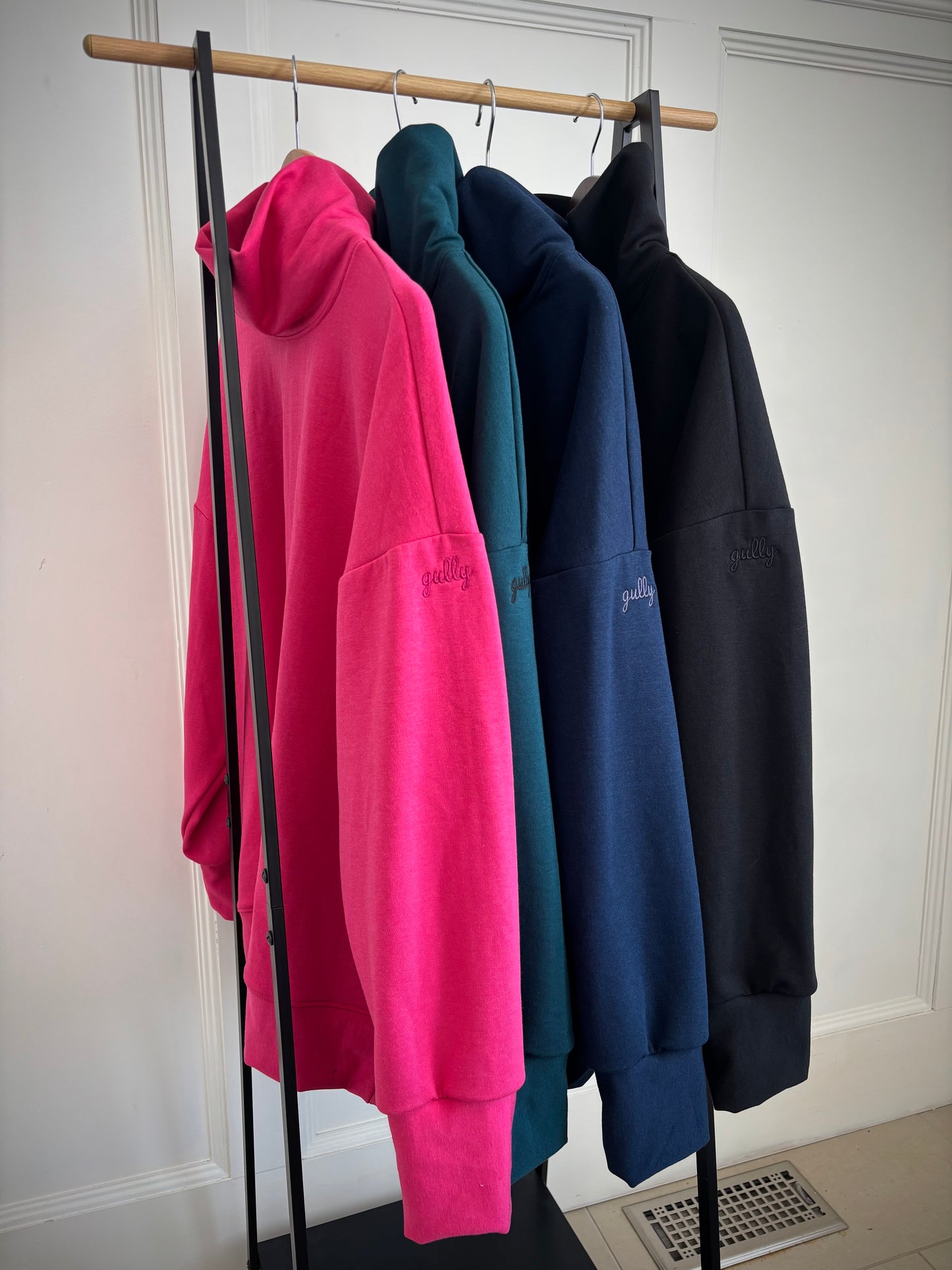 Oversized Mock Neck Crew
