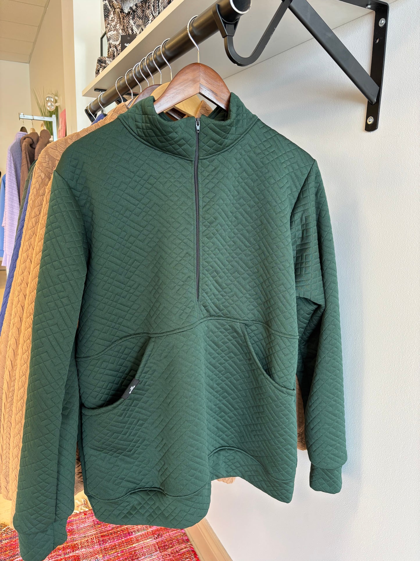 The Bridget 1/4 Zip ~ pine