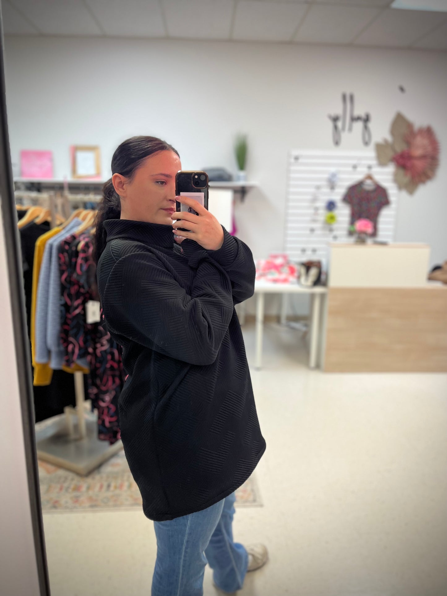 The Bridget 1/4 Zip | extended length