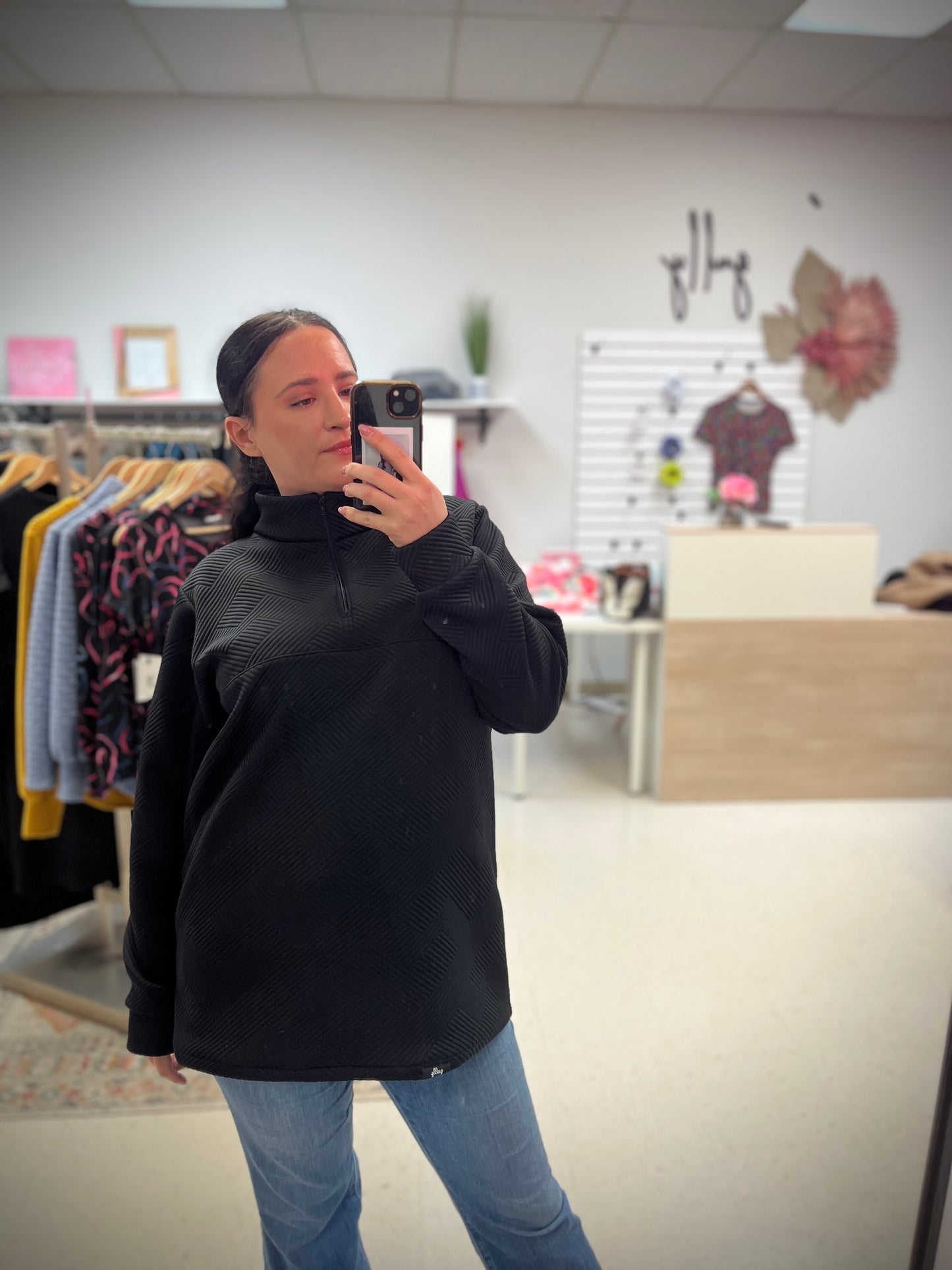 The Bridget 1/4 Zip | extended length