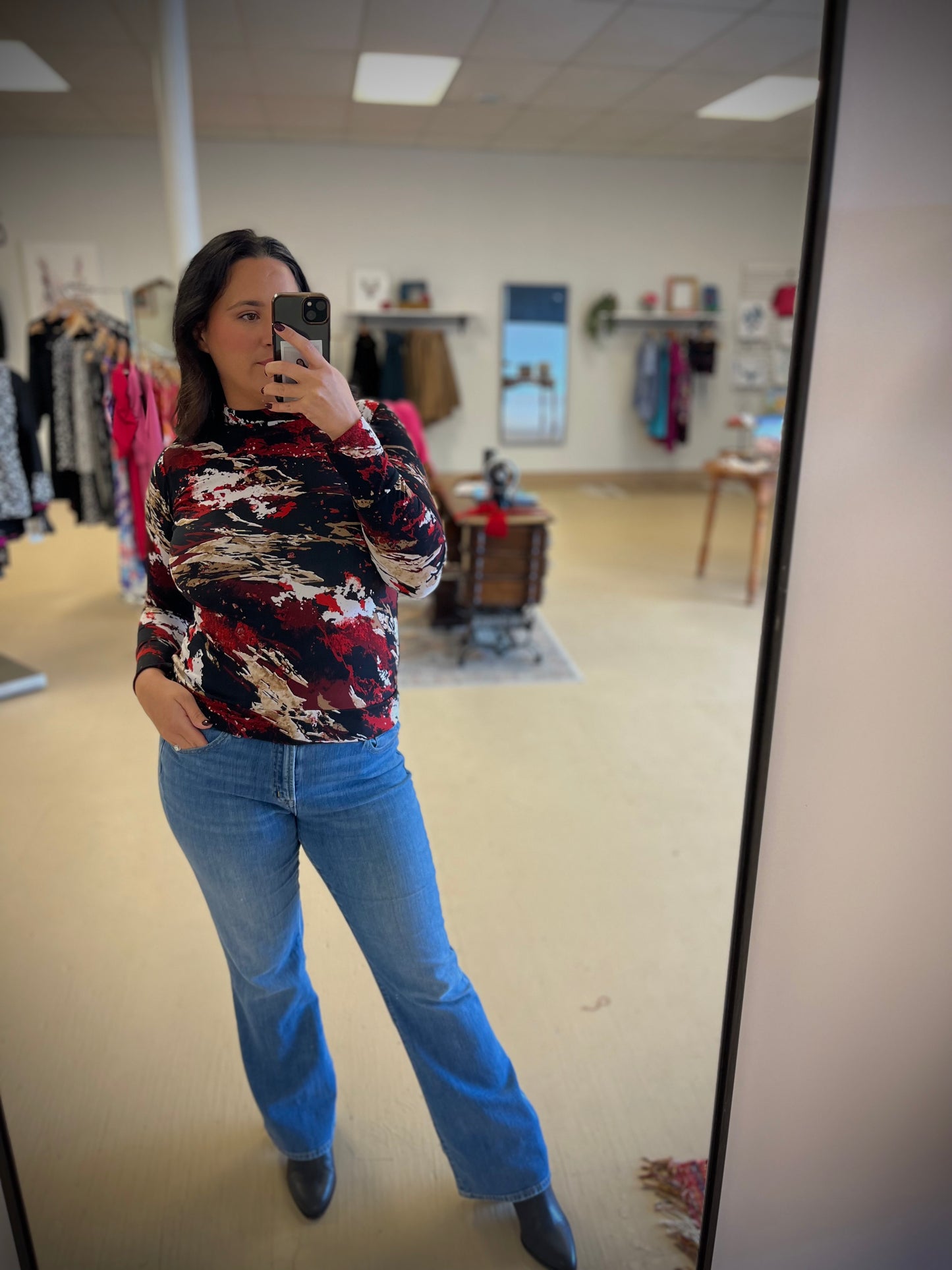 Mock Neck Bridget Top