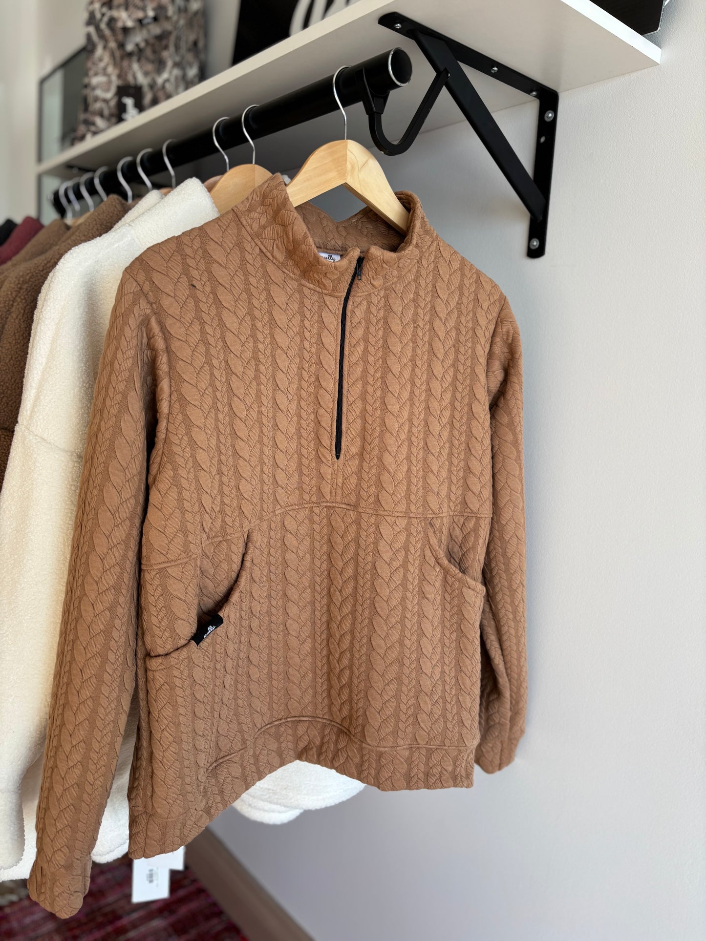 The Bridget 1/4 Zip | Camel