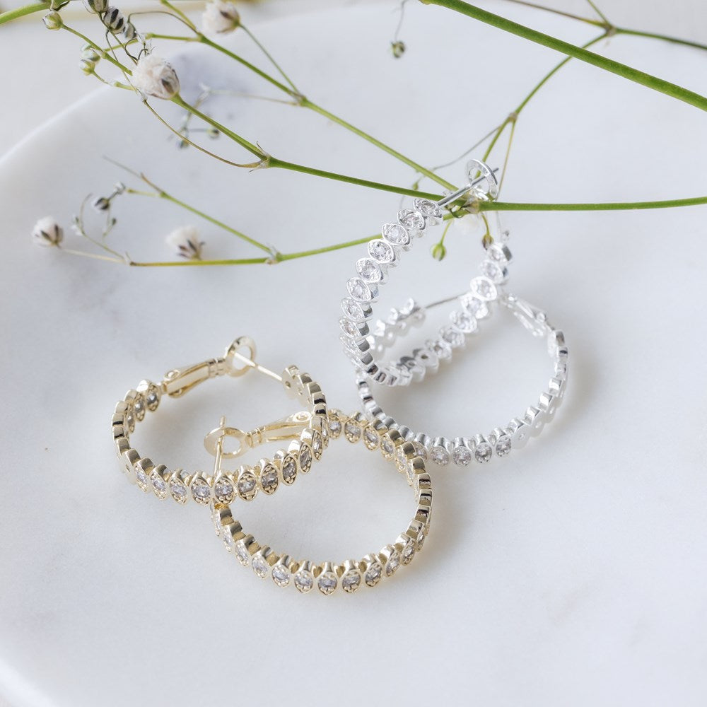Front & Centre Hoops - Clear