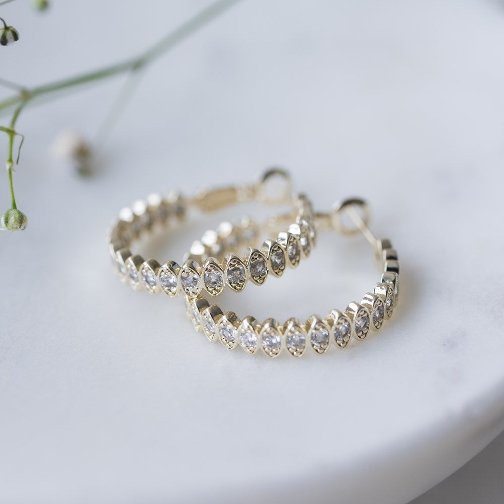 Front & Centre Hoops - Clear