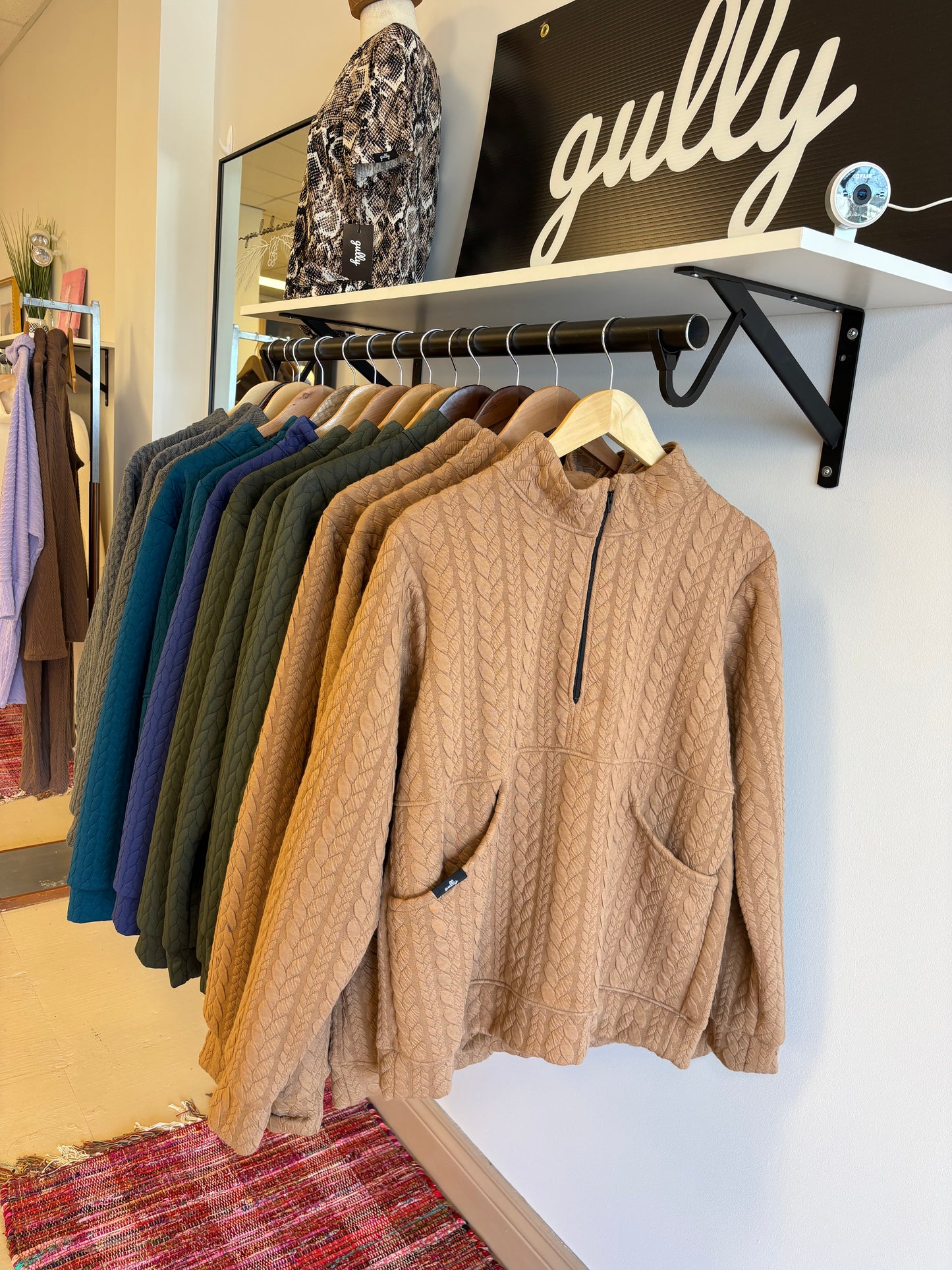 The Bridget 1/4 Zip | Camel