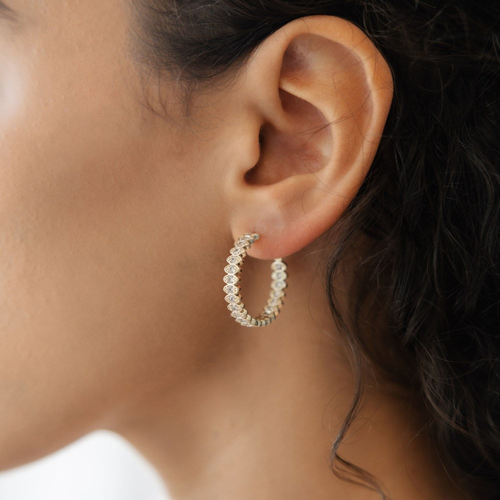 Front & Centre Hoops - Clear