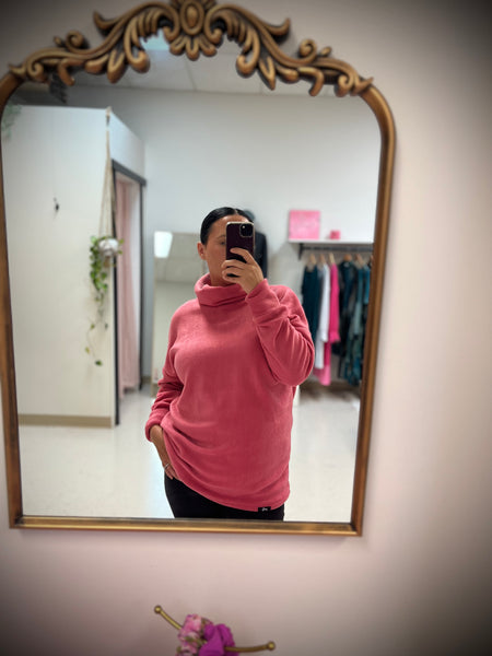 Fleece Pullover ~ Rosy Pink