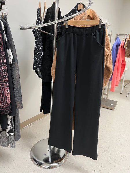 Bamboo Stretch French Terry Wide Leg Pant