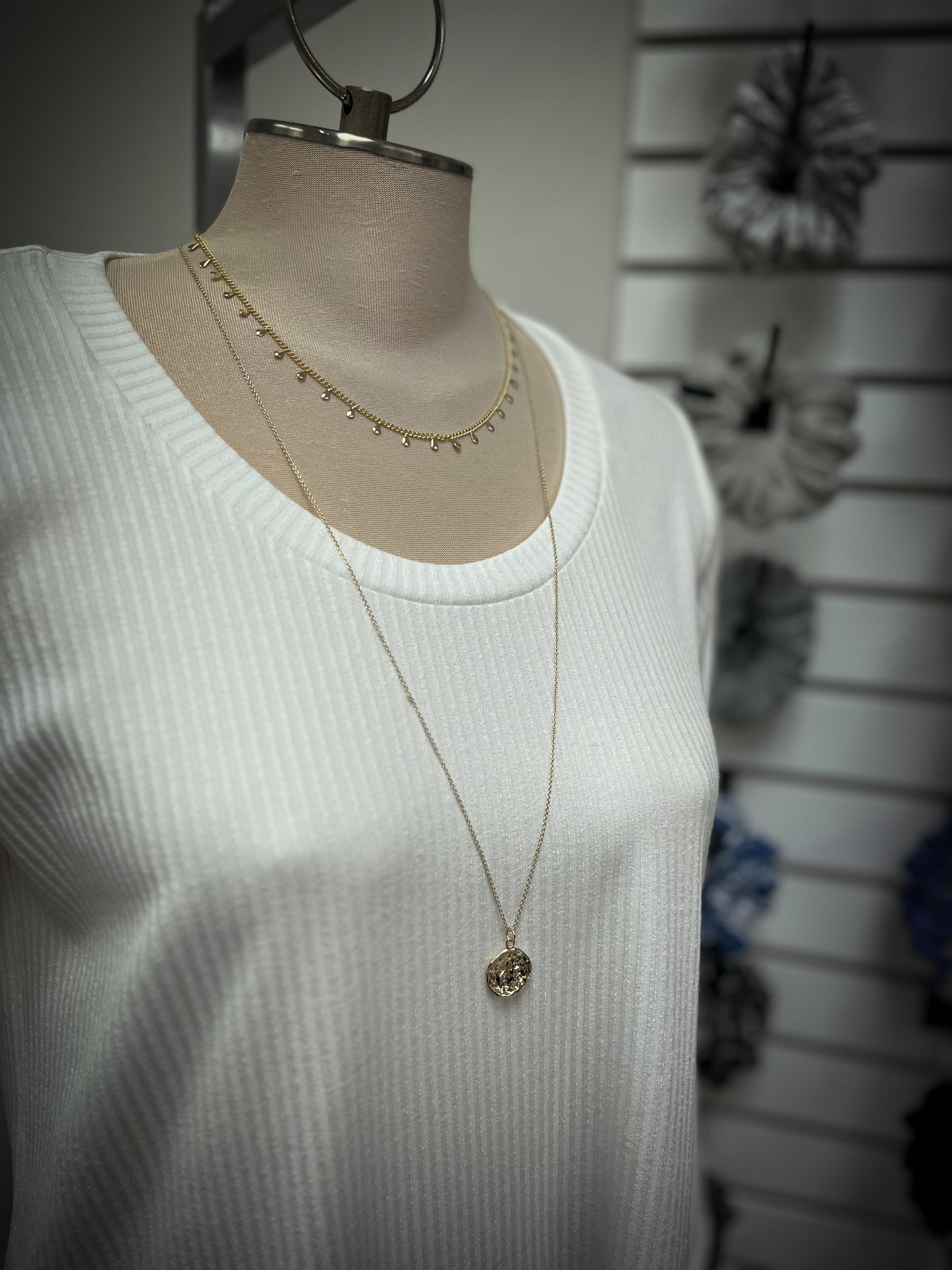 Split Hem Ribbed Top