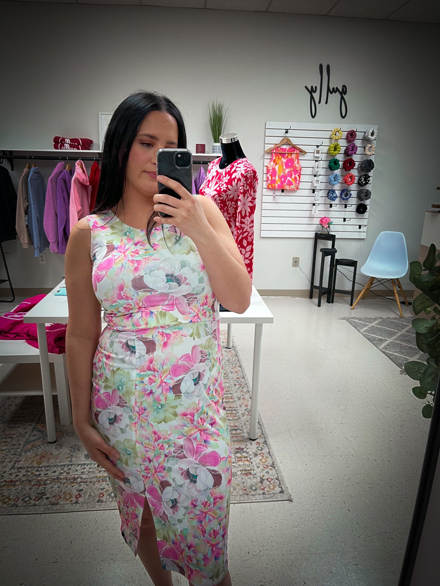 Pastel Floral Fitted Dress