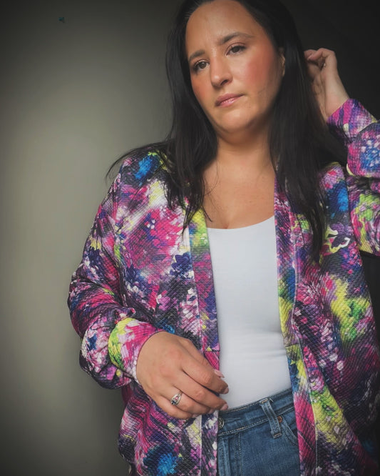 Floral cardi