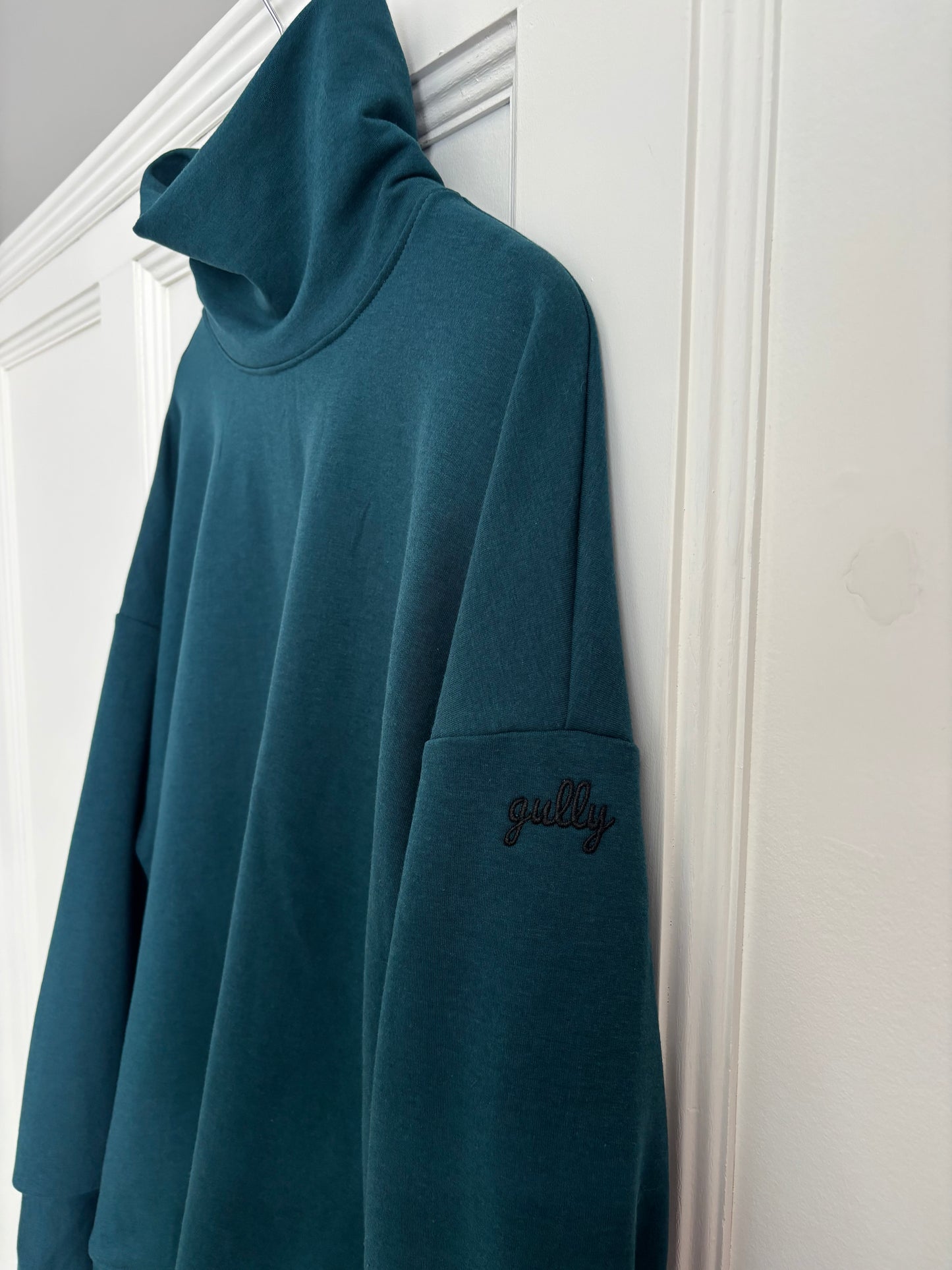 Oversized Mock Neck Crew