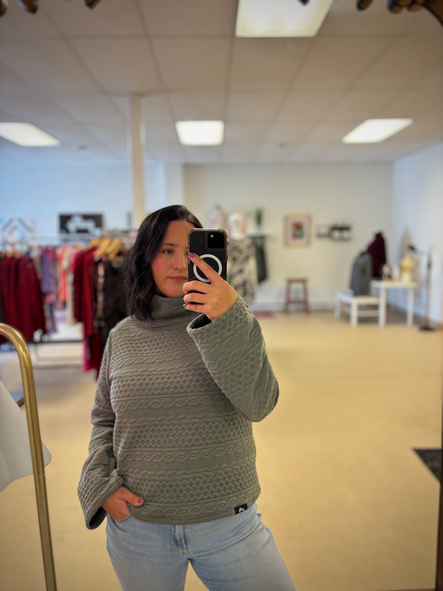 The Blaire Sweater (Cropped Length)