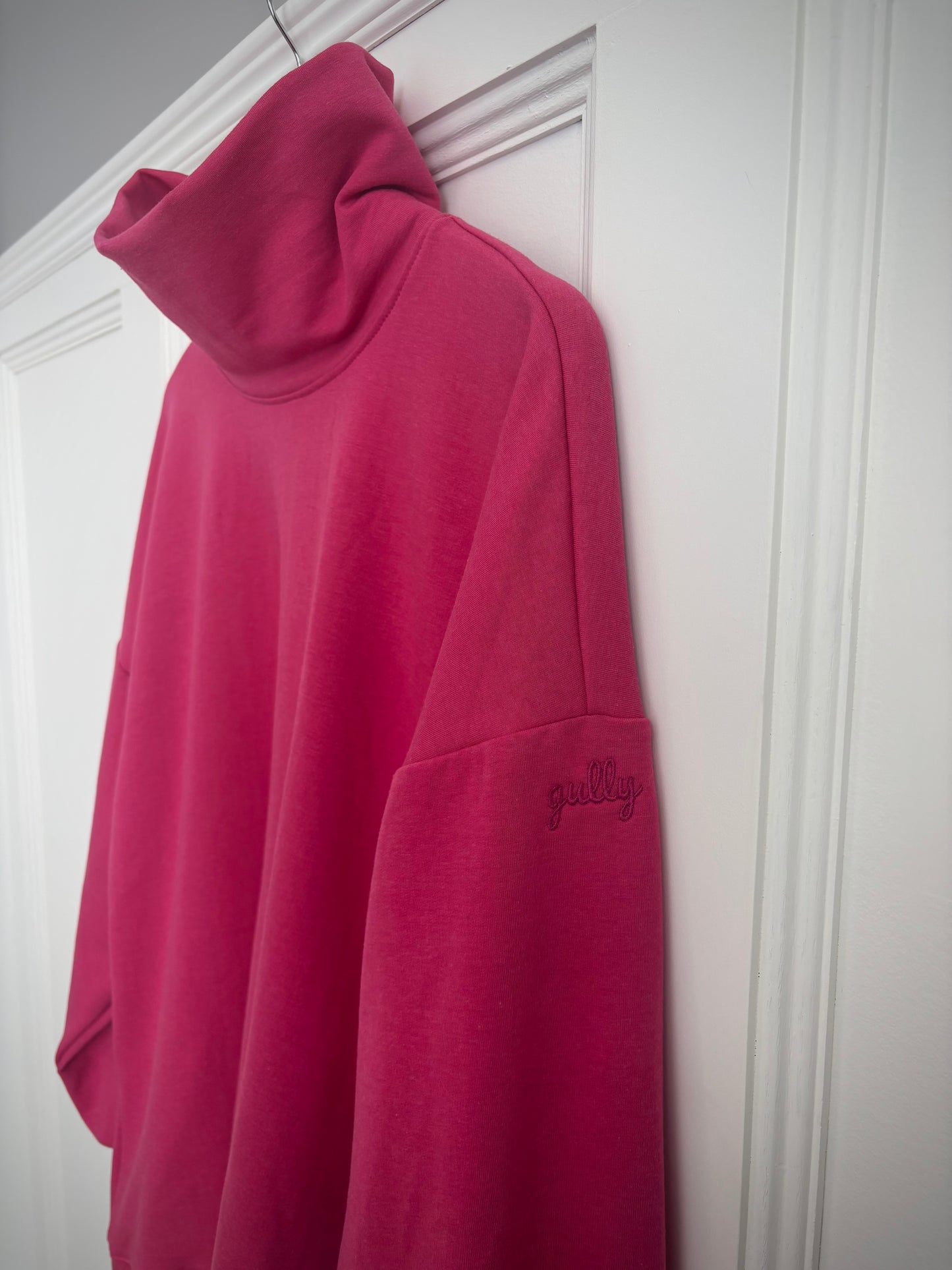 Oversized Mock Neck Crew