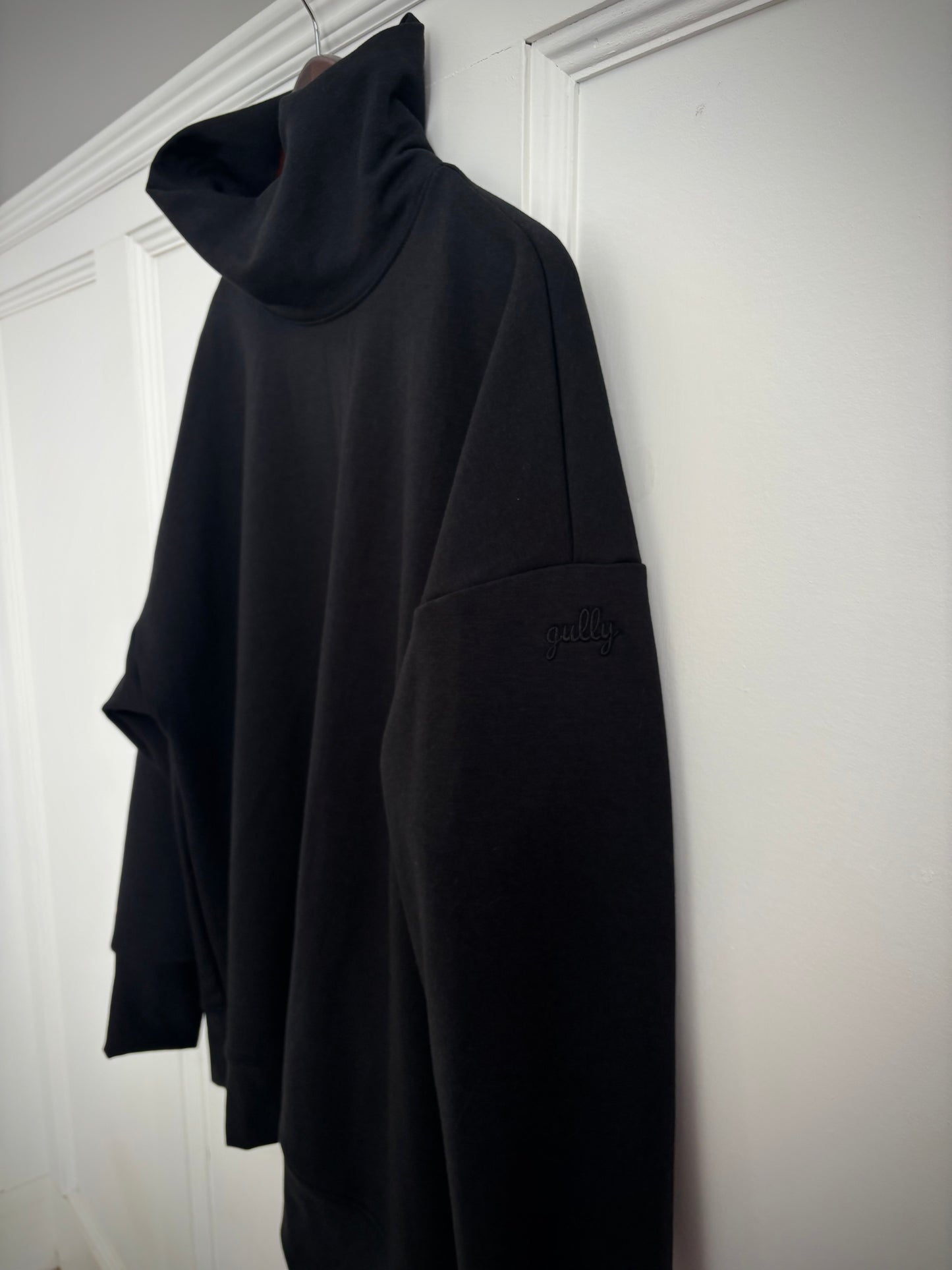 Oversized Mock Neck Crew