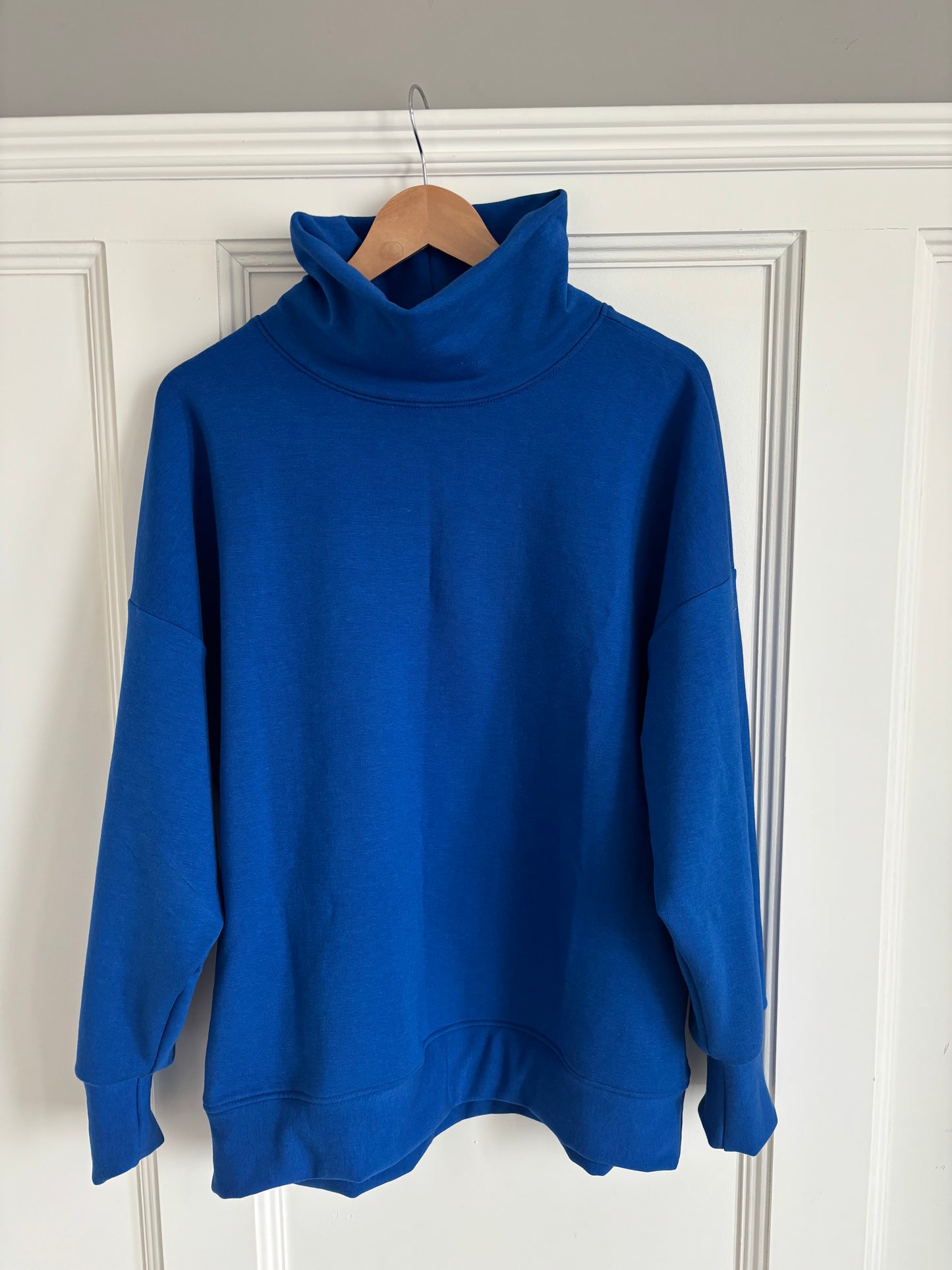 Oversized Mock Neck Crew