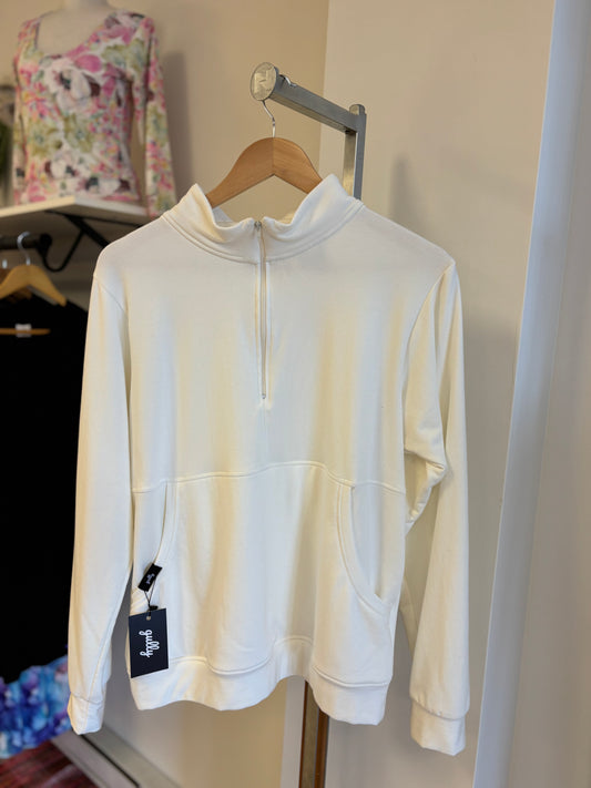 The Bridget 1/2 Zip - Cream