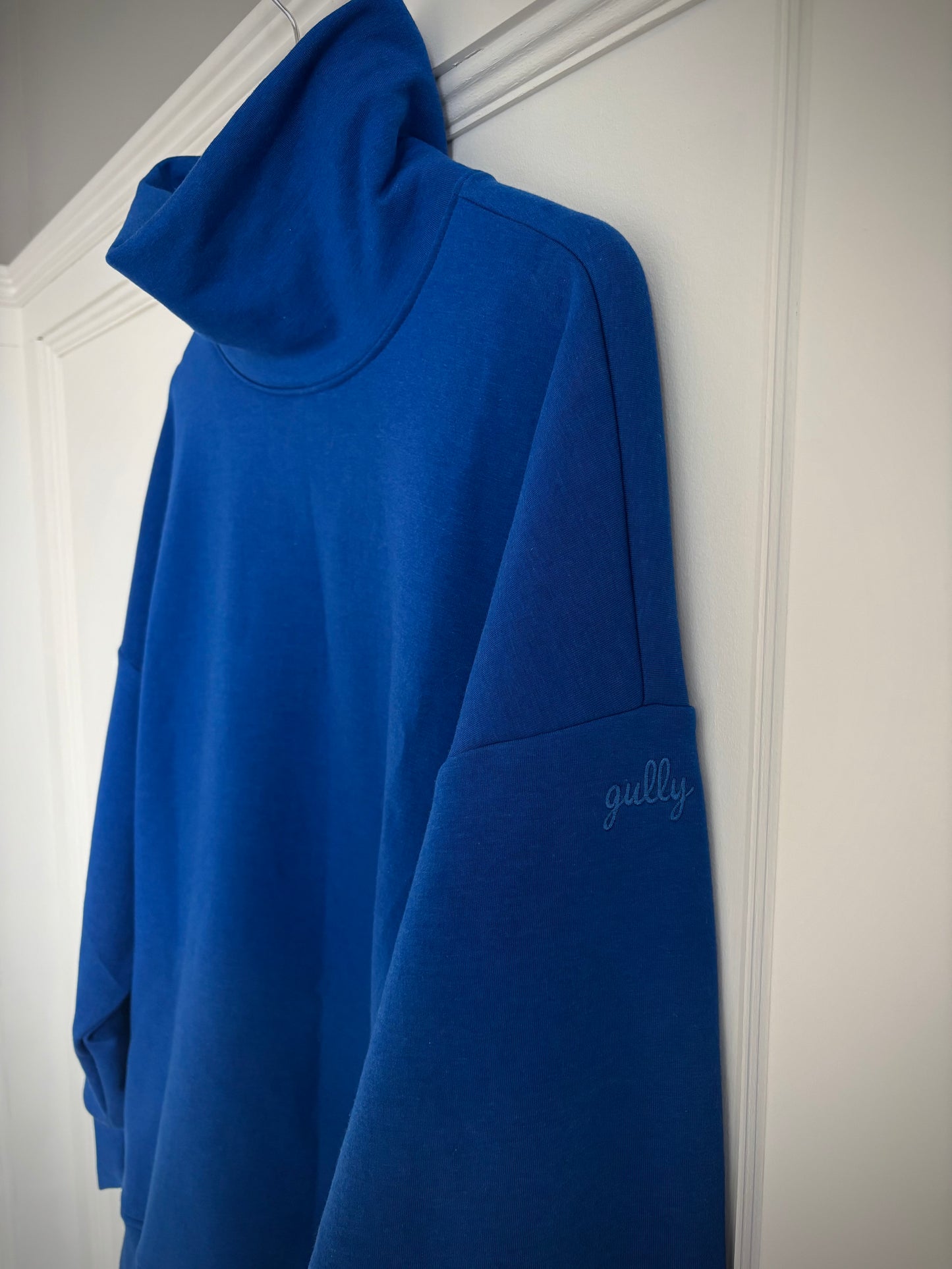 Oversized Mock Neck Crew