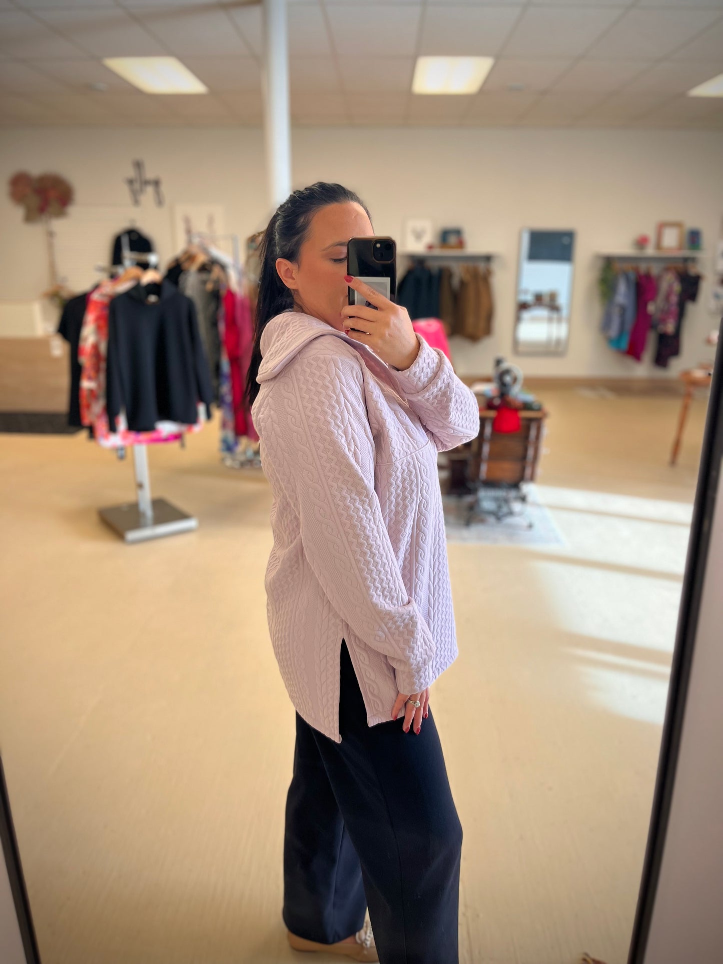 The Bride Sweater w/ Split Hem
