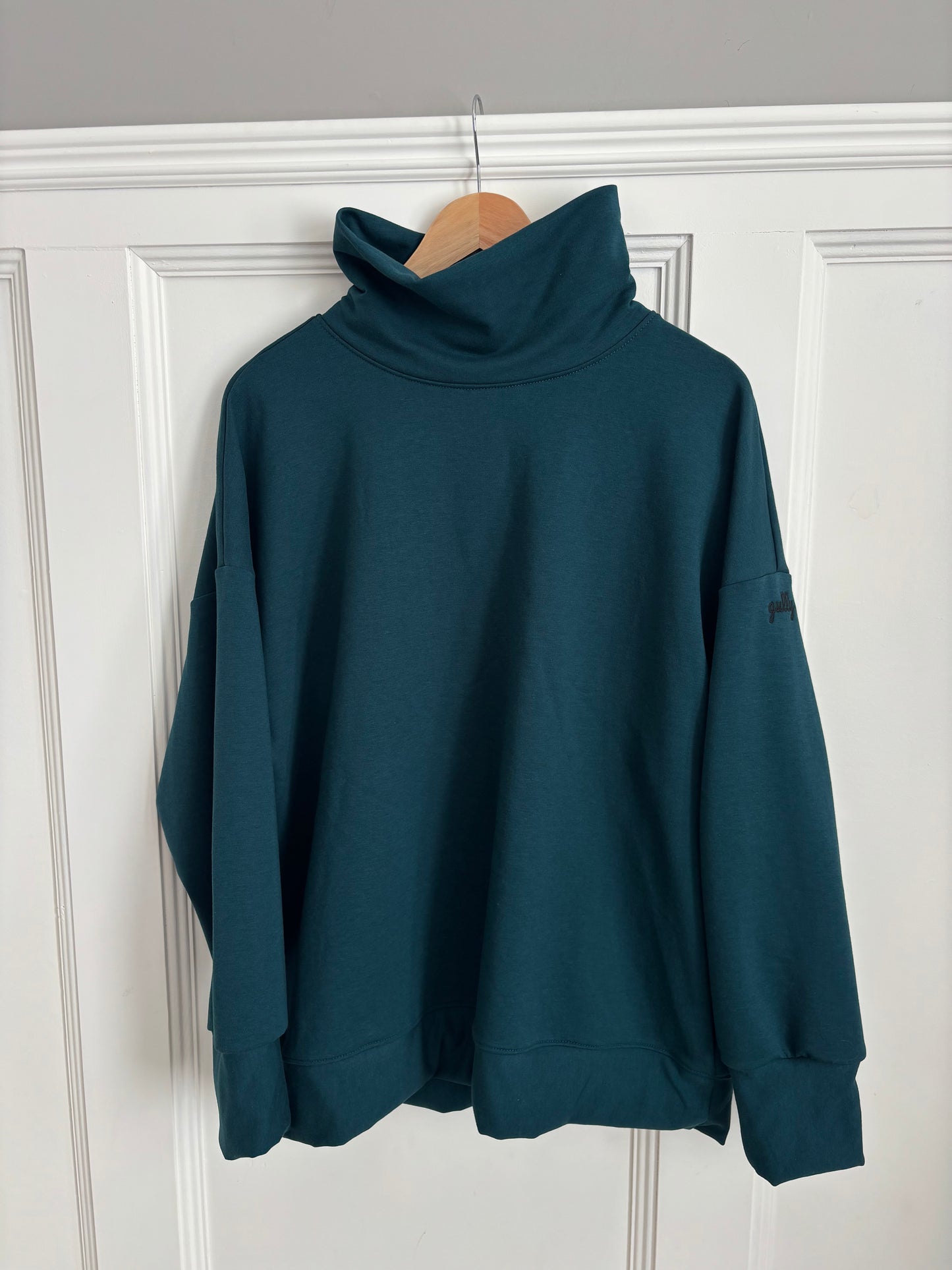 Oversized Mock Neck Crew