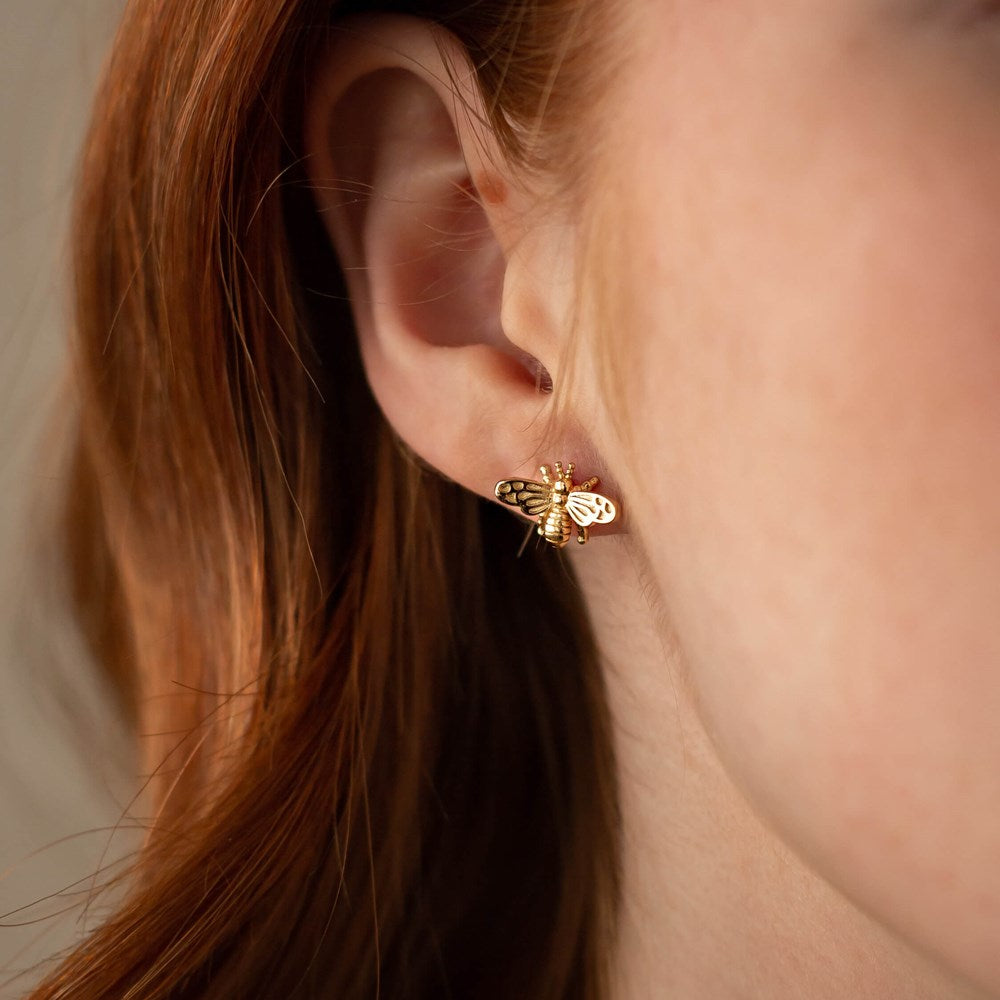 Bee Love Studs | Gold
