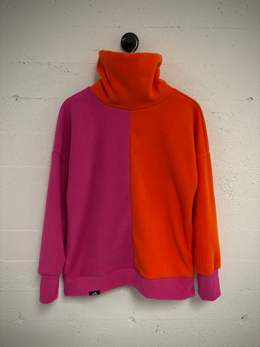 Pink&Orange Fleece Pullover