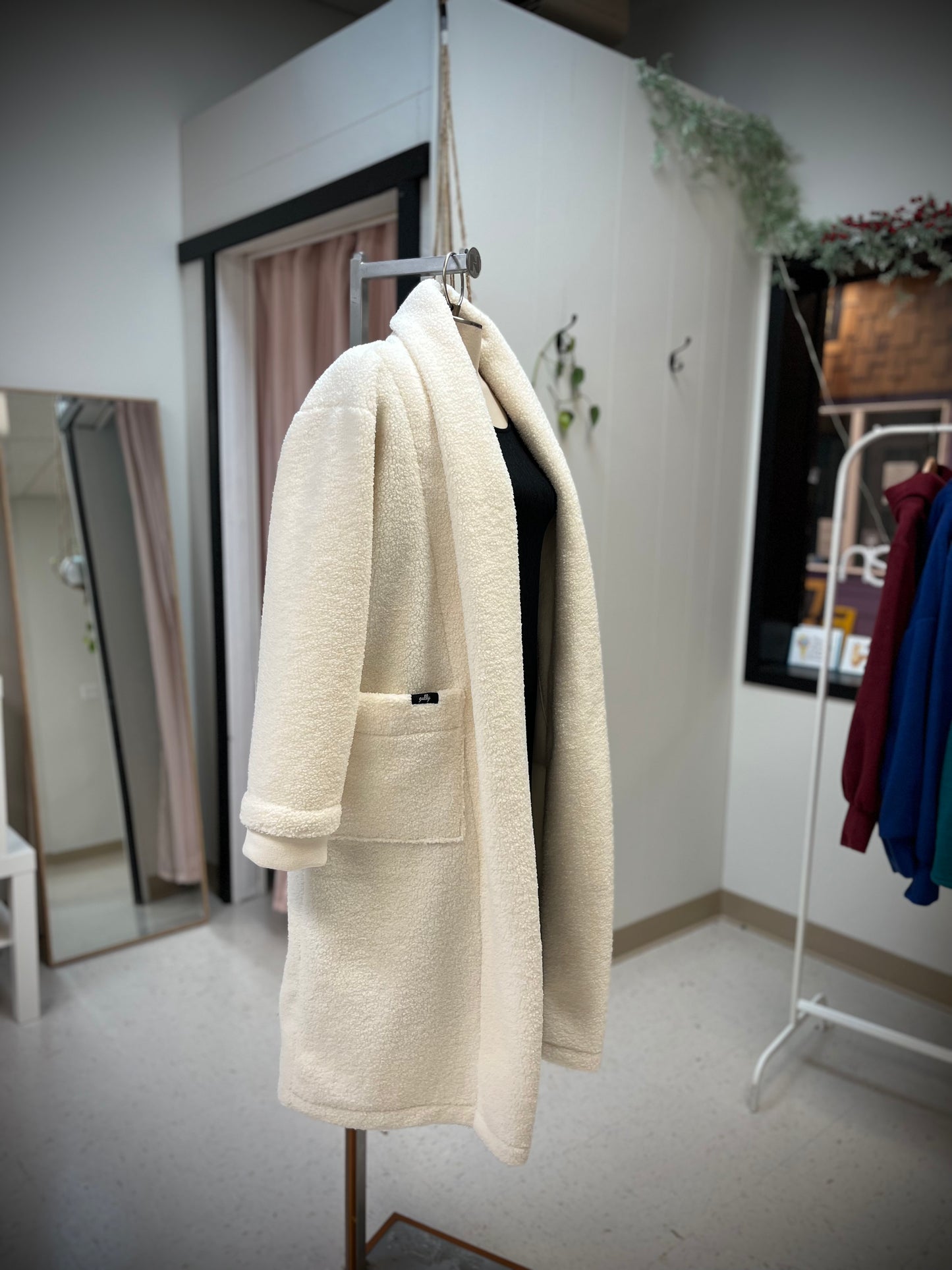 Theresa Overcoat | Ivory Teddy