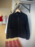 Teddy Bomber Jacket | Black