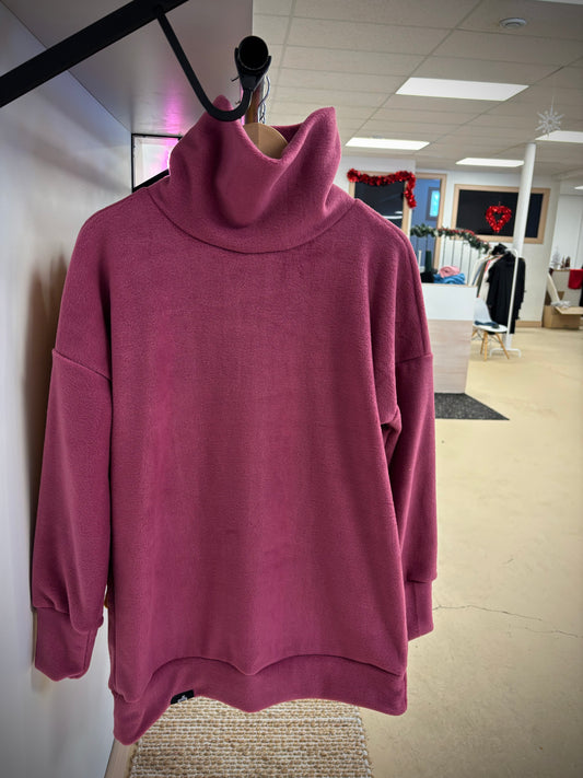 Fleece Pullover | Mulberry