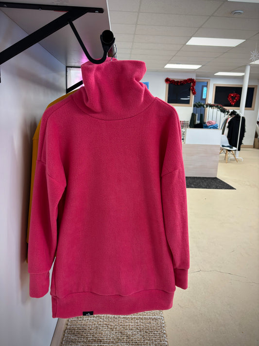 Fleece Pullover | Watermelon pink