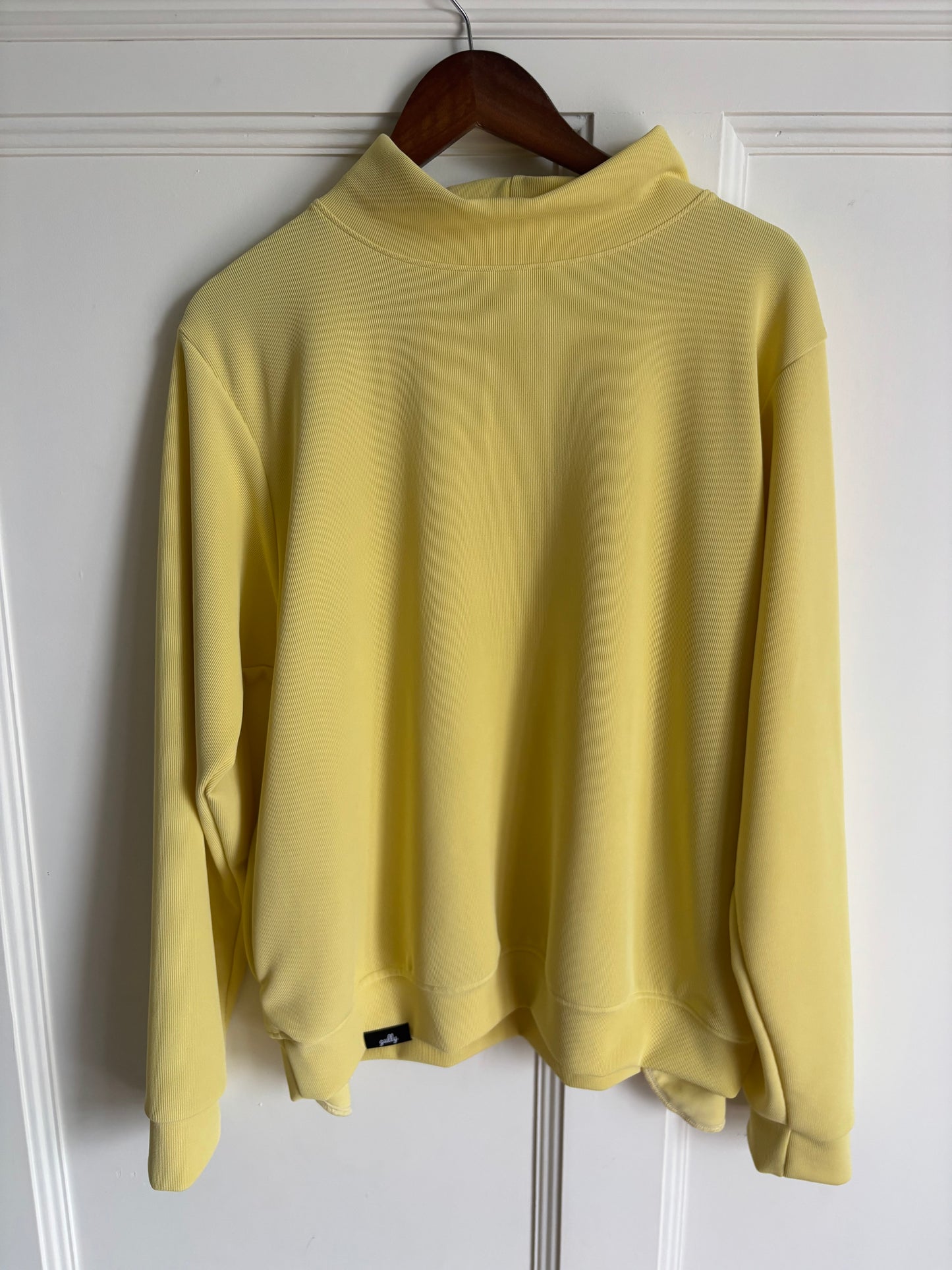 Mock Neck Crew With Pockets