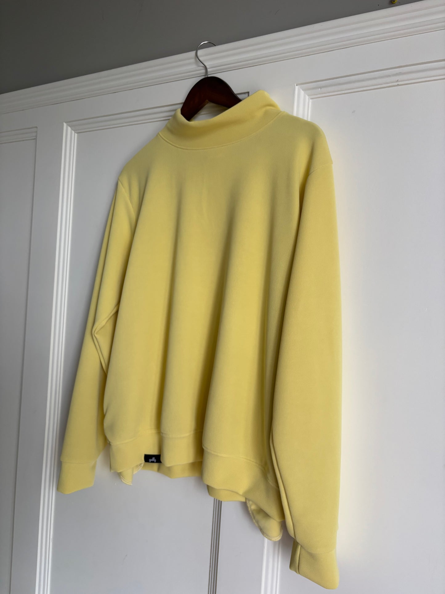 Mock Neck Crew With Pockets