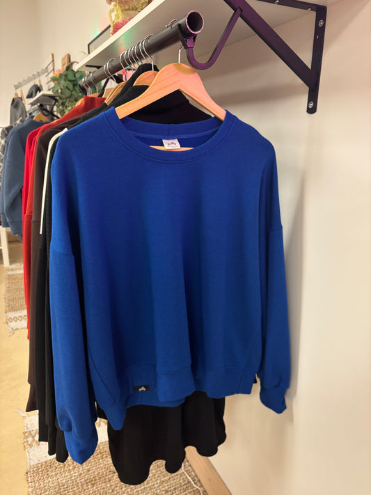 Crew Neck | Royal Blue Bamboo