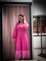 The Bria Dress - Pink on Pink