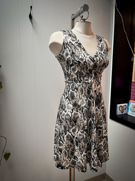 Snakeskin Print Bria Dress