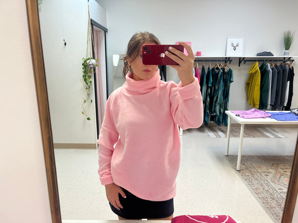 Fleece Pullover ~ Light Pink