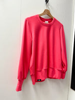Puff Sleeve Sweater ~ Pink Sherbert