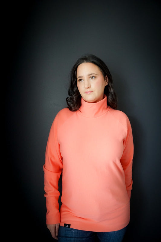 Coral Raglan Sleeve Pullover