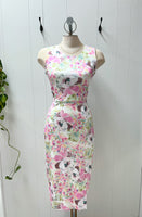 Pastel Floral Fitted Dress