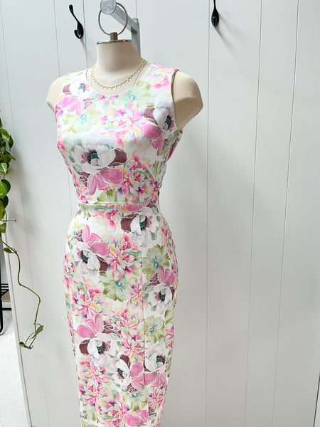 Pastel Floral Fitted Dress